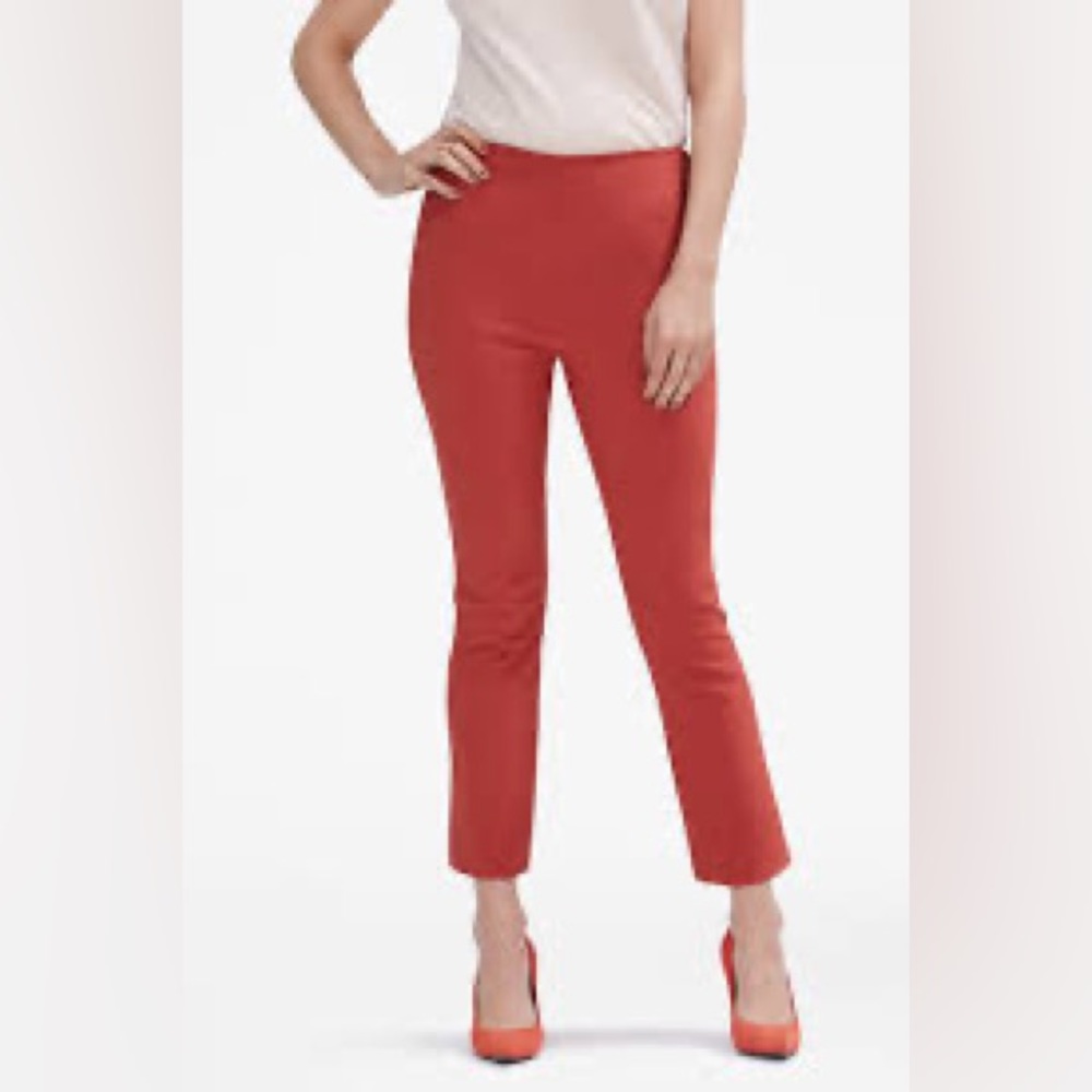 MM Lafleur Red Ankle Pants